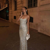 Shiny Temperament Camisole Dress